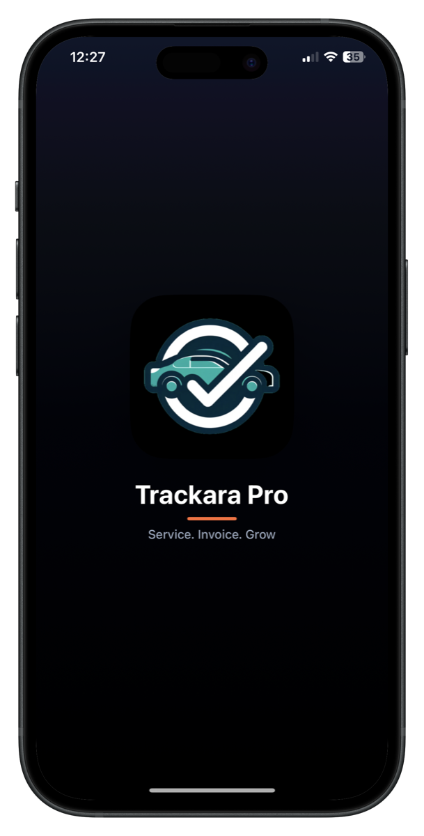 Trackara Pro app on iPhone